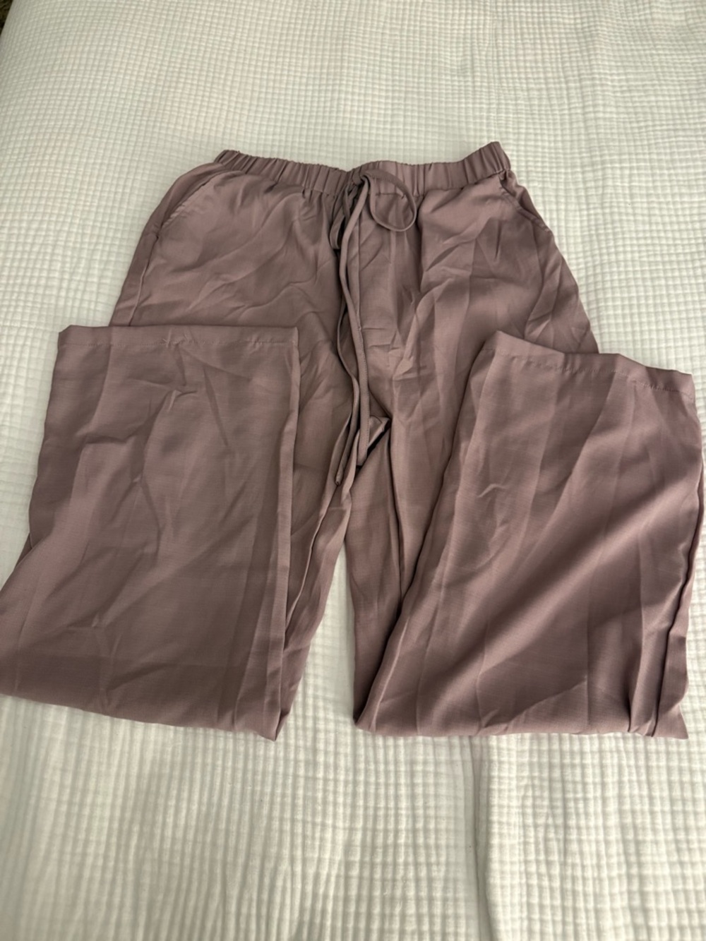 Relaxed Pajama Set In Mauve